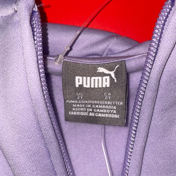 NWT Puma Toddler Girls’ 3-Piece Set (Zip Up Hoodie, Shirt, Leggings) - Picture 5 of 6